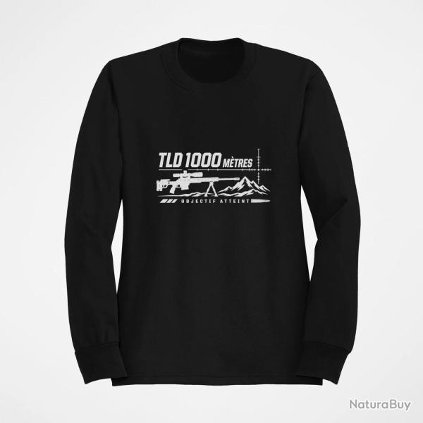 Sweat Tir Sportif TLD 1000 m�tres Objectif atteint Noir