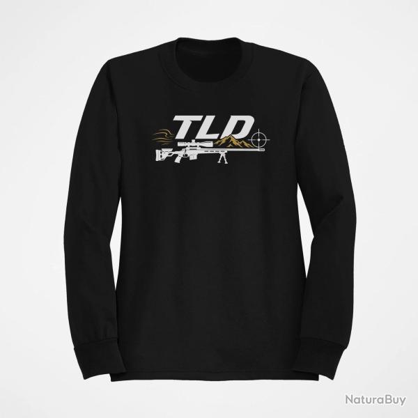 Sweat Tir Sportif TLD Montagne et carabine Noir / Orange
