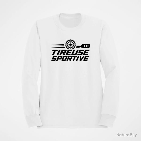 Sweat Tir Sportif Tireuse sportive Cible dynamique Blanc