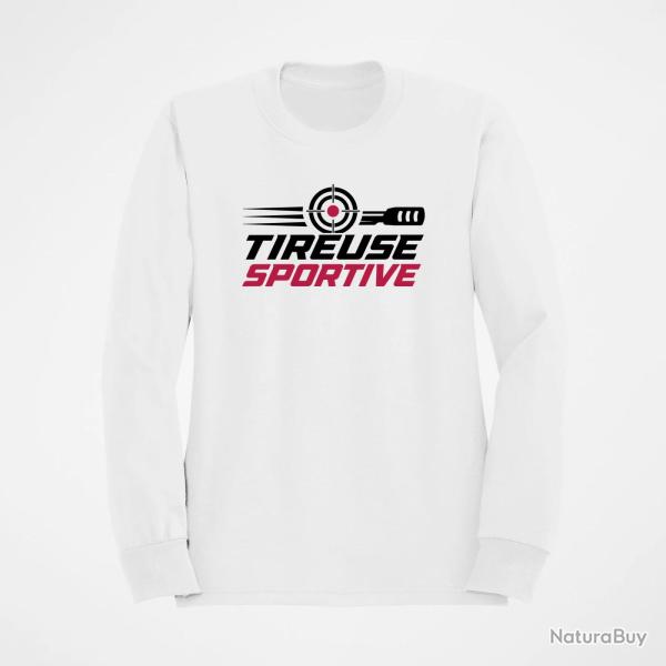 Sweat Tir Sportif Tireuse sportive Cible dynamique Blanc / Orange