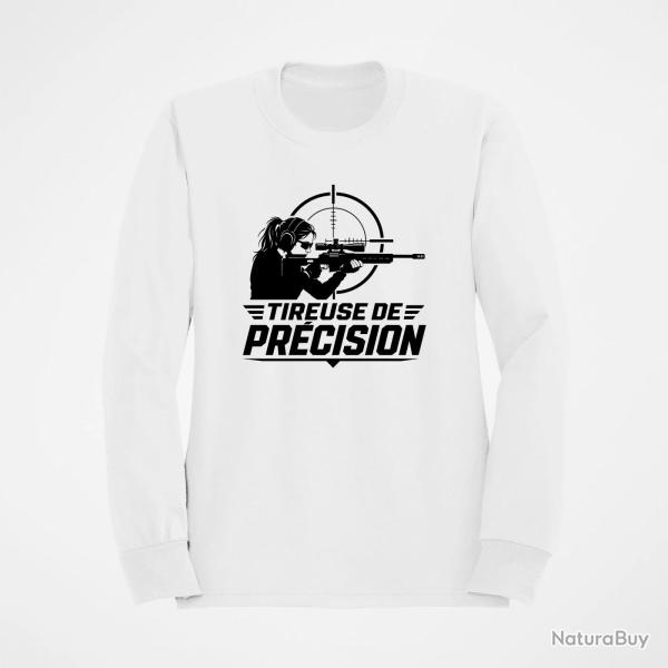 Sweat Tir Sportif Tireuse de pr�cision Blanc