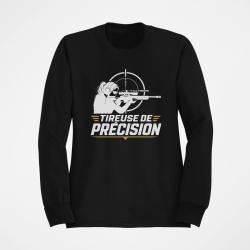 Sweat Tir Sportif Tireuse de pr&eacute;cision Noir
