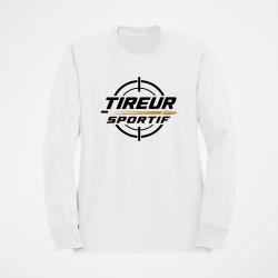 Sweat Tir Sportif Tireur sportif Typographie Blanc / Orange