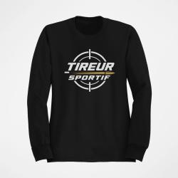 Sweat Tir Sportif Tireur sportif Typographie Noir / Orange