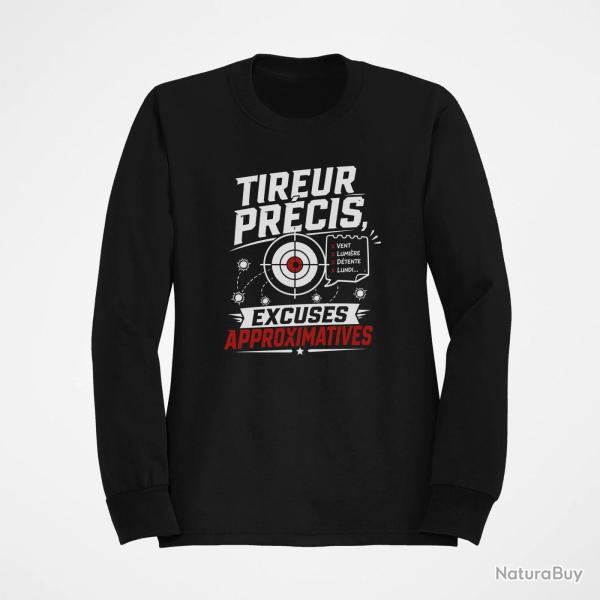 Sweat Tir Sportif Tireur pr�cis, excuses approximatives Noir