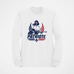 Sweat Tir Sportif Tireur patriote Coq Blanc / Orange