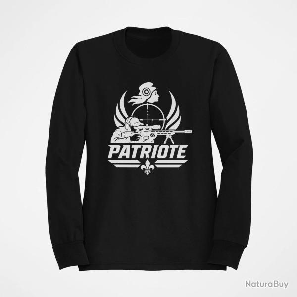 Sweat Tir Sportif Tireur patriote Coq Noir