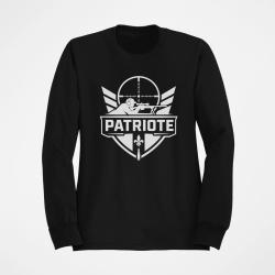 Sweat Tir Sportif Tireur patriote Blason Noir
