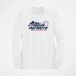 Sweat Tir Sportif Tireur patriote Blanc / Orange