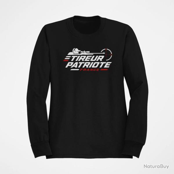 Sweat Tir Sportif Tireur patriote Noir / Orange