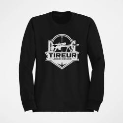 Sweat Tir Sportif Tireur longue distance R&eacute;ticule Noir