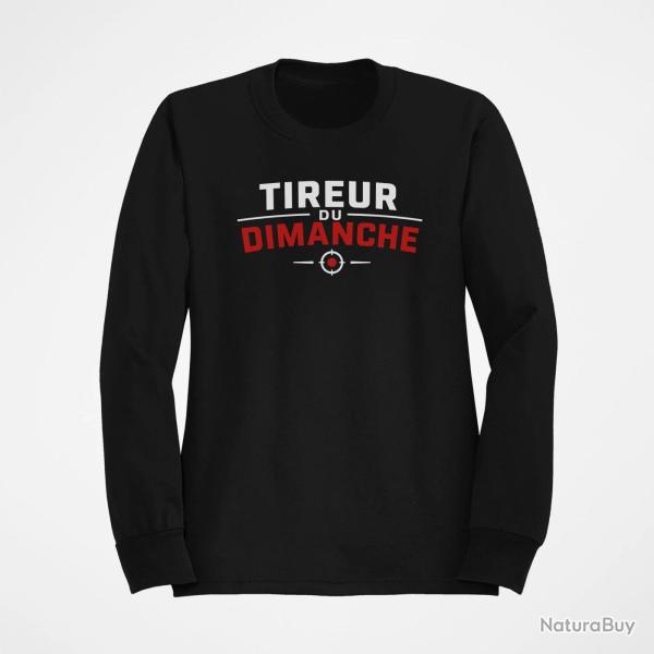 Sweat Tir Sportif Tireur du dimanche Typographie cible Noir / Orange