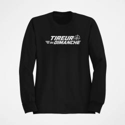 Sweat Tir Sportif Tireur du dimanche Lettrage dynamique Noir