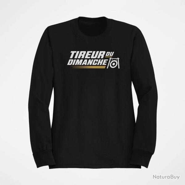 Sweat Tir Sportif Tireur du dimanche Bipied Noir / Orange