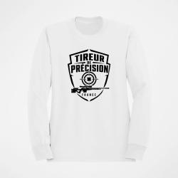 Sweat Tir Sportif Tireur de pr&eacute;cision patriote Blanc