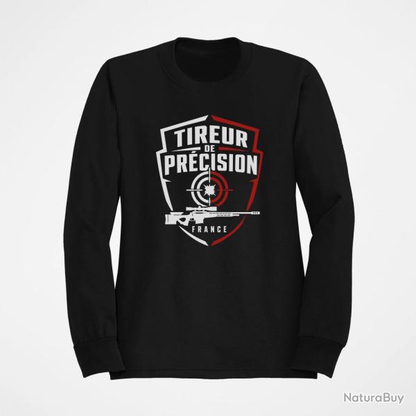 Sweat Tir Sportif Tireur de pr�cision patriote Noir
