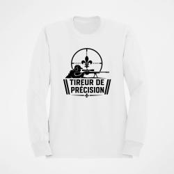 Sweat Tir Sportif Tireur de pr&eacute;cision Blanc