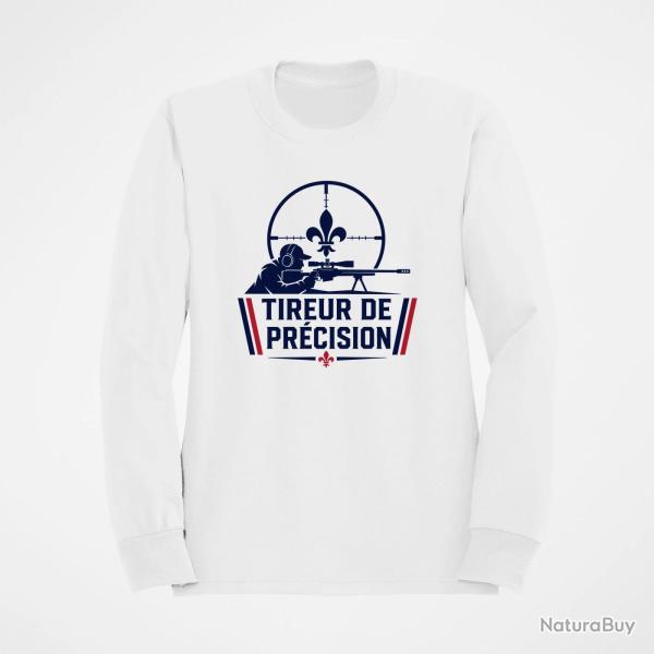 Sweat Tir Sportif Tireur de pr�cision Blanc / Orange