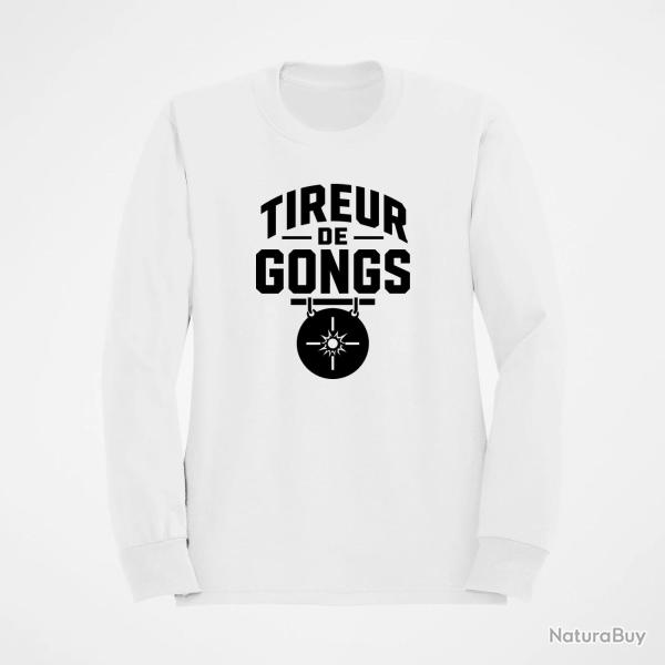 Sweat Tir Sportif Tireur de gong Blanc