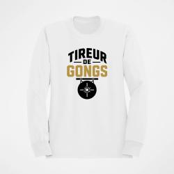 Sweat Tir Sportif Tireur de gong Blanc / Orange