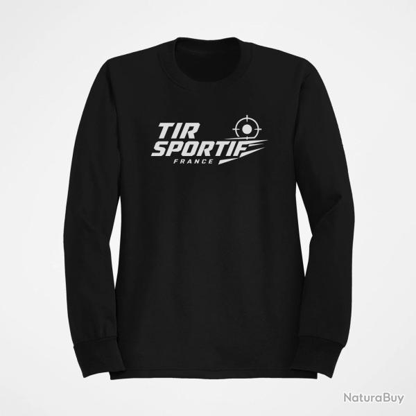Sweat Tir Sportif Tir sportif France Cible tricolore Noir