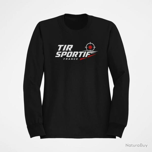 Sweat Tir Sportif Tir sportif France Cible tricolore Noir / Orange