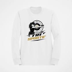 Sweat Tir Sportif Tir sportif f&eacute;minin Blanc / Orange