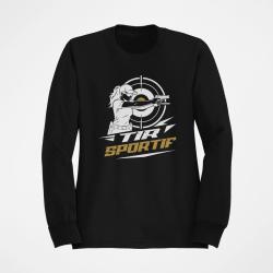 Sweat Tir Sportif Tir sportif f&eacute;minin Noir / Orange