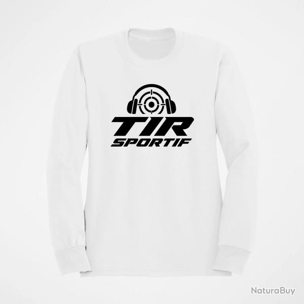 Sweat Tir Sportif Tir sportif Cible dynamique Blanc