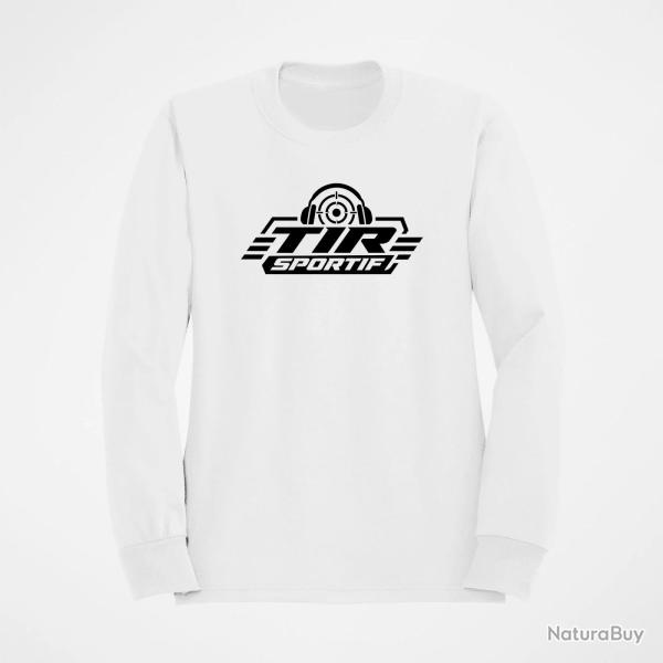 Sweat Tir Sportif Tir sportif Casque et cible Blanc