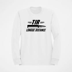 Sweat Tir Sportif Tir longue distance patriote Blanc