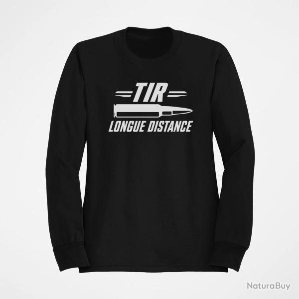 Sweat Tir Sportif Tir longue distance patriote Noir