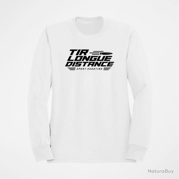Sweat Tir Sportif Tir longue distance Sport Shooting Blanc