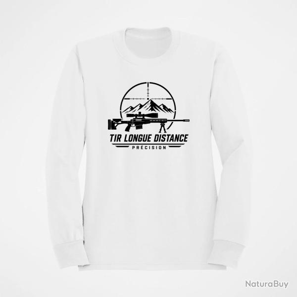 Sweat Tir Sportif Tir longue distance Pr�cision Blanc
