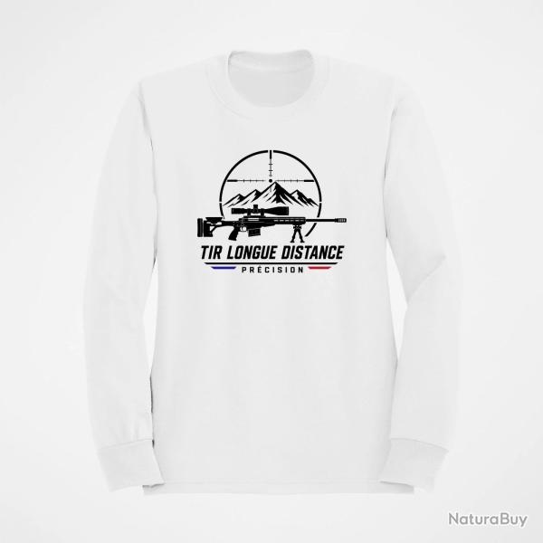 Sweat Tir Sportif Tir longue distance Pr�cision Blanc / Orange