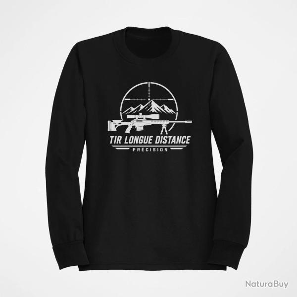 Sweat Tir Sportif Tir longue distance Pr�cision Noir