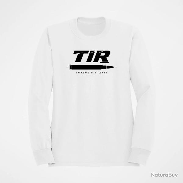 Sweat Tir Sportif Tir longue distance Cartouche Blanc