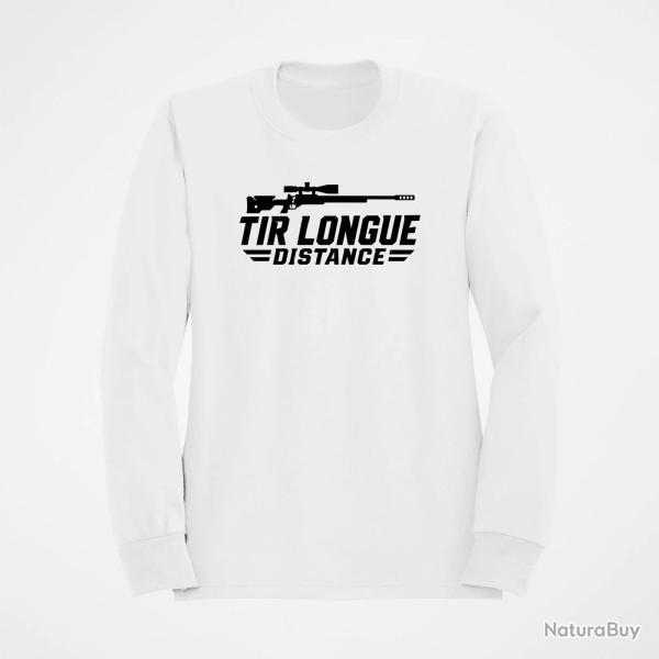 Sweat Tir Sportif Tir longue distance Carabine Blanc