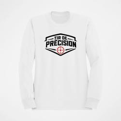 Sweat Tir Sportif Tir de pr&eacute;cision Blason cible Blanc / Orange