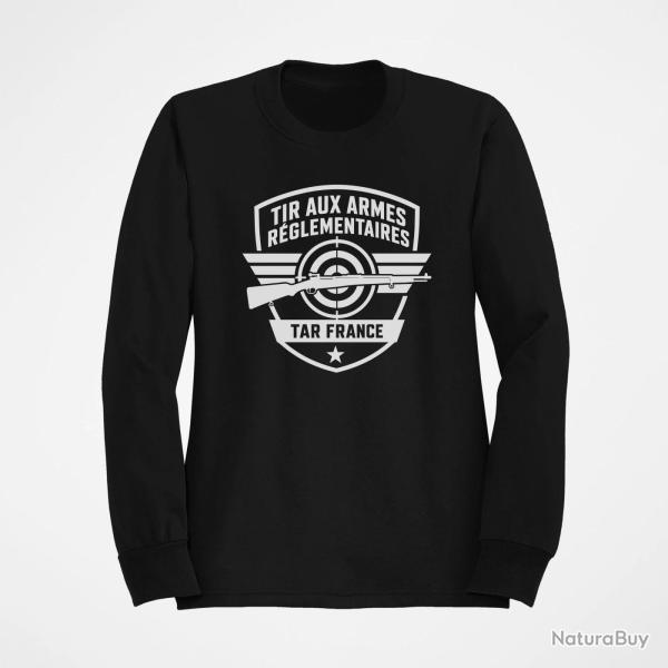 Sweat Tir Sportif Tir aux armes r�glementaires TAR Noir