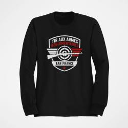 Sweat Tir Sportif Tir aux armes r&eacute;glementaires TAR Noir / Orange