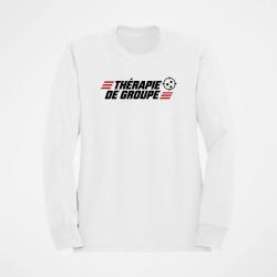 Sweat Tir Sportif Th&eacute;rapie de groupe Blanc / Orange