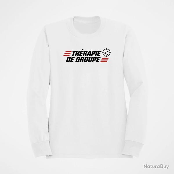 Sweat Tir Sportif Th�rapie de groupe Blanc / Orange