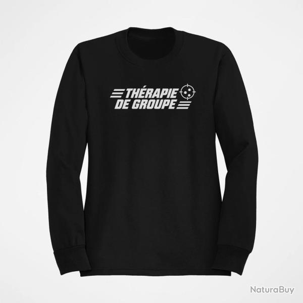 Sweat Tir Sportif Th�rapie de groupe Noir