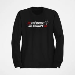 Sweat Tir Sportif Th&eacute;rapie de groupe Noir / Orange
