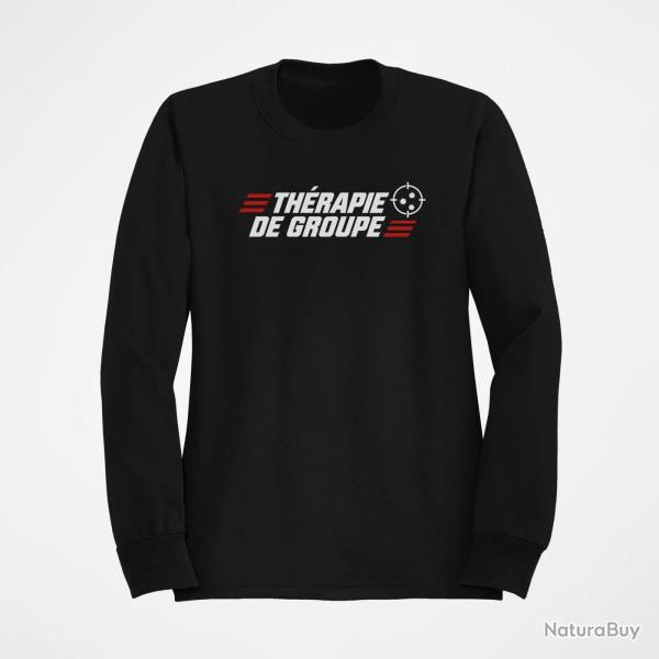 Sweat Tir Sportif Th�rapie de groupe Noir / Orange