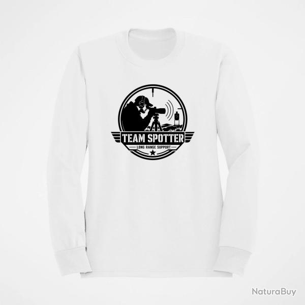 Sweat Tir Sportif Team Spotter Blanc