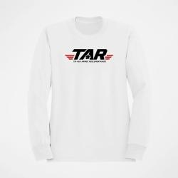 Sweat Tir Sportif TAR Tir aux armes r&eacute;glementaires Embl&egrave;me Blanc / Orange