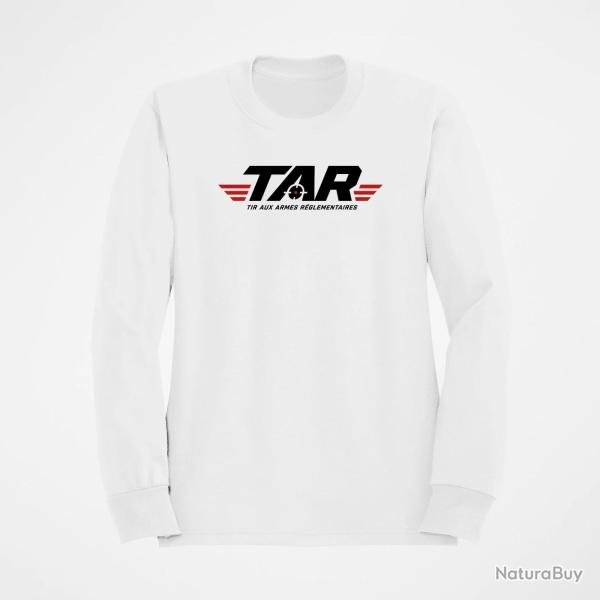 Sweat Tir Sportif TAR Tir aux armes r�glementaires Embl�me Blanc / Orange