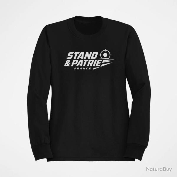 Sweat Tir Sportif Stand et patrie France Noir